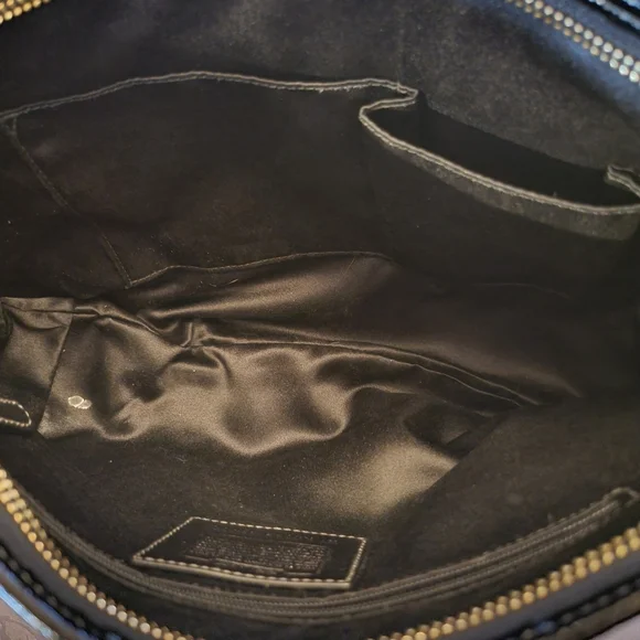 Coach Ergo shoulder Hobo in signature canvas black - Picture 12 of 14